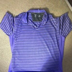 Purple Striped Women's Top